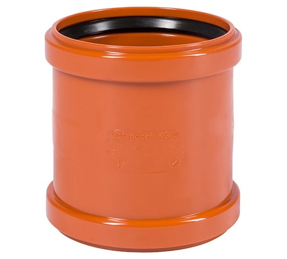 Изображение товара Двухраструбная муфта наружной канализации Ostendorf ПВХ, 250 мм 224510