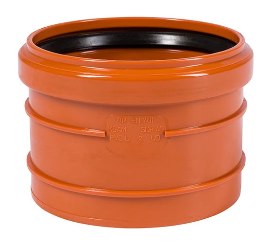 Изображение товара Насадная муфта наружной канализации Ostendorf ПВХ, 110 мм 220810