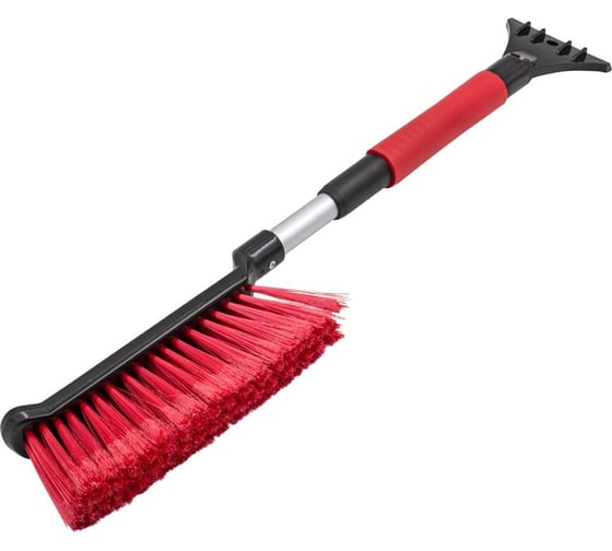 Изображение товара Щетка для уборки снега Very со скребком, мягкой накладкой, распушенной щетиной, телескоп. 55-70см 60-6-058