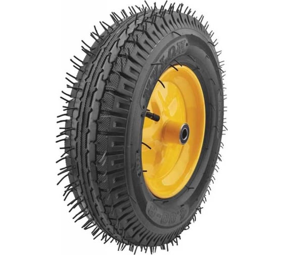 Изображение товара Колесо запасное, 8 слойная шина, 390x90x220 мм, для тачки 77557 (4,80"/4,00"-8") (посадка ширина 90 мм, диаметр 20 мм) FIT 77572