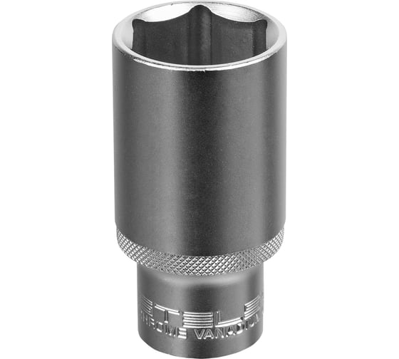 Изображение товара Головка торцевая удлиненная, 32 мм, 6-гранная, CrV, под квадрат 1/2"DR STELS 13886