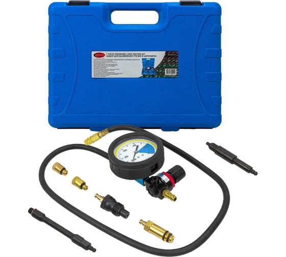 Изображение товара Тестер утечки в цилиндрах с набором адаптеров ROCKFORCE 7 предметов RF-4011217(15391)