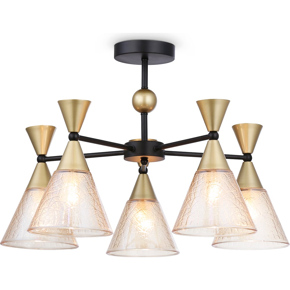 Изображение товара Подвесной светильник Ambrella Light TRADITIONAL TR3171 неоклассика 5 ламп 60W черный золото
