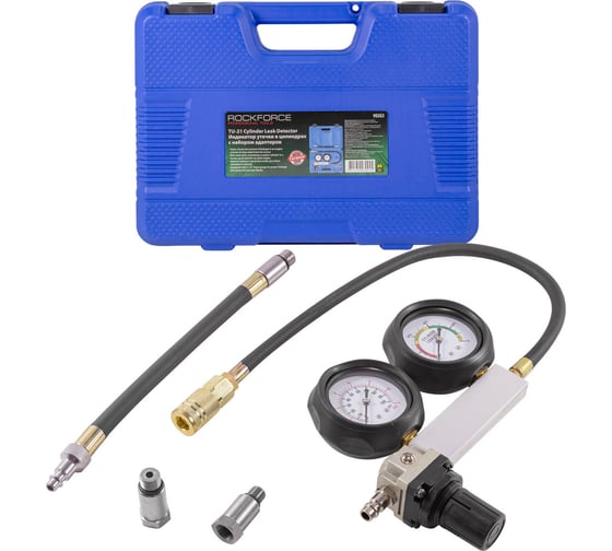 Изображение товара Тестер утечки в цилиндрах в наборе с адаптерами ROCKFORCE 4 предмета RF-902G3 RF-902G3(15249)