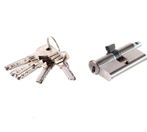 Изображение товара Цилиндровый механизм под вертушку CISA ASIX OE302-07.12 60 мм/25+10+25, НИКЕЛЬ 20221