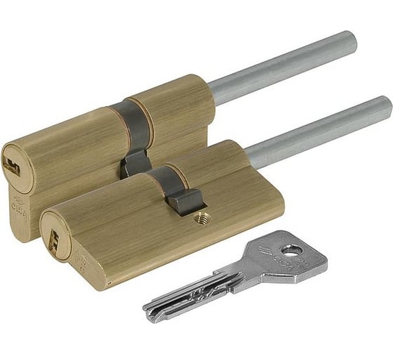 Изображение товара Цилиндровый механизм под вертушку CISA дл. шток ASIX OE307-91.00 75 мм/40+10+25, ЛАТУНЬ 28049