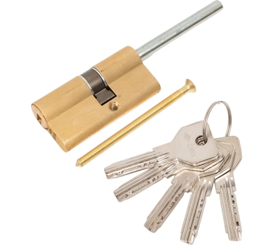 Изображение товара Цилиндровый механизм под вертушку CISA дл. шток ASIX OE307-81.00 65 мм/30+10+25, ЛАТУНЬ 28047