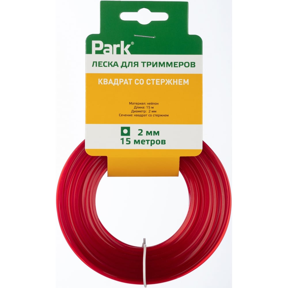Изображение товара Леска для триммеров PARK 990634 2 мм 15 м квадратная