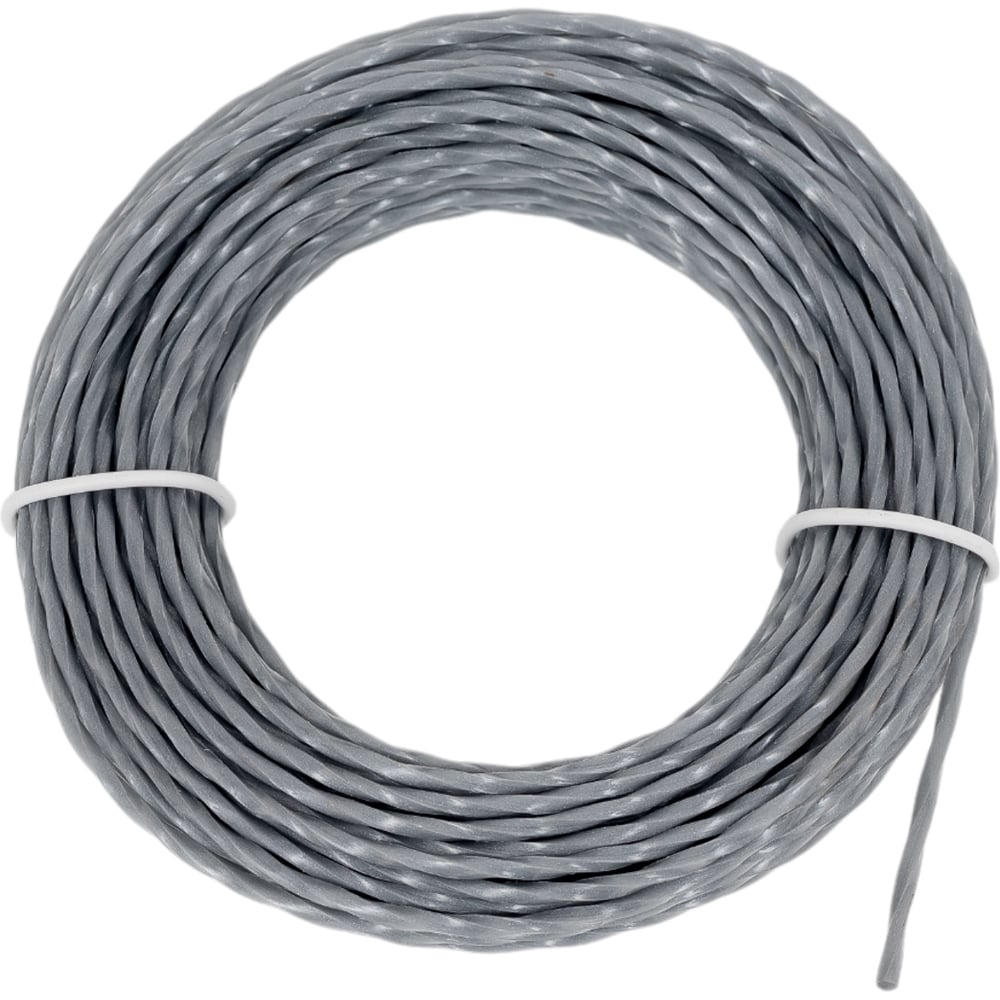 Изображение товара Леска для триммера 2 мм 15 м перекрученный квадрат PARK 990629