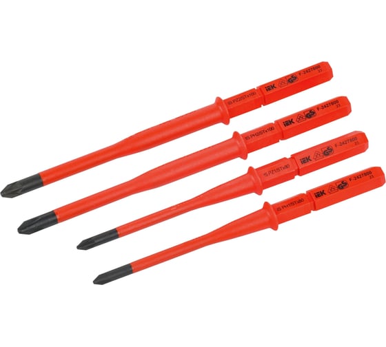 Изображение товара Набор диэлектрических жал Arma2l 5 SLIM PH/SL-PZ/SL 4 шт IEK A2L5-SH21D-BI-1-T2-304