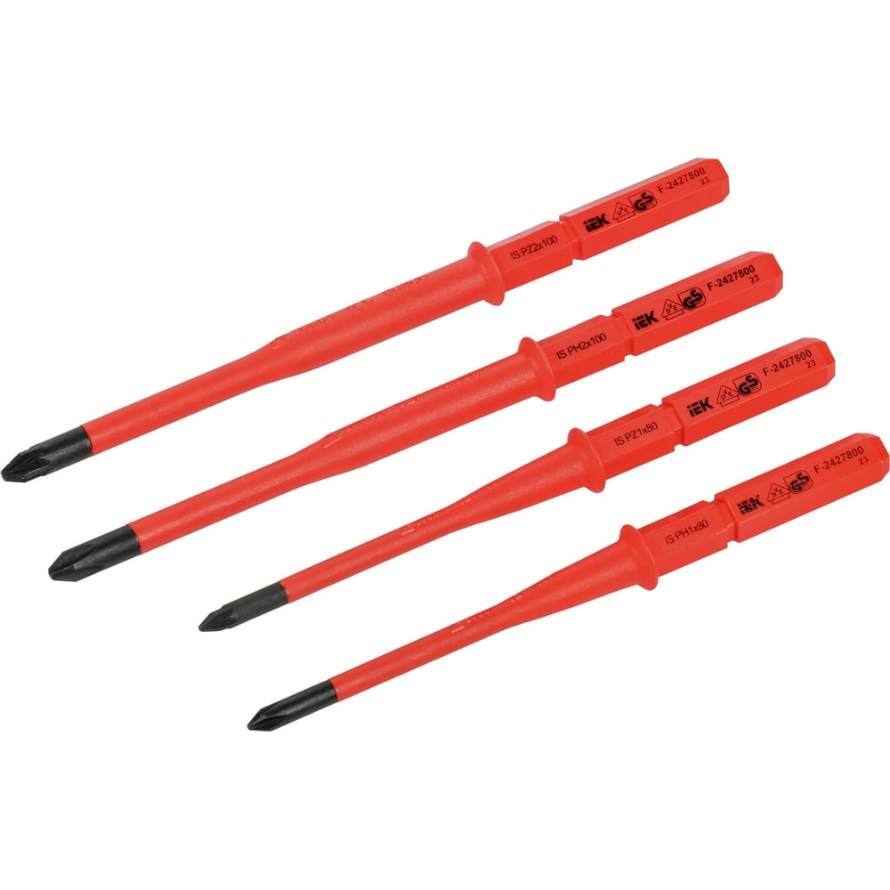 Изображение товара Набор диэлектрических жал Arma2l 5 SLIM PH-PZ 4 шт IEK A2L5-SH21D-BI-1-T2-204