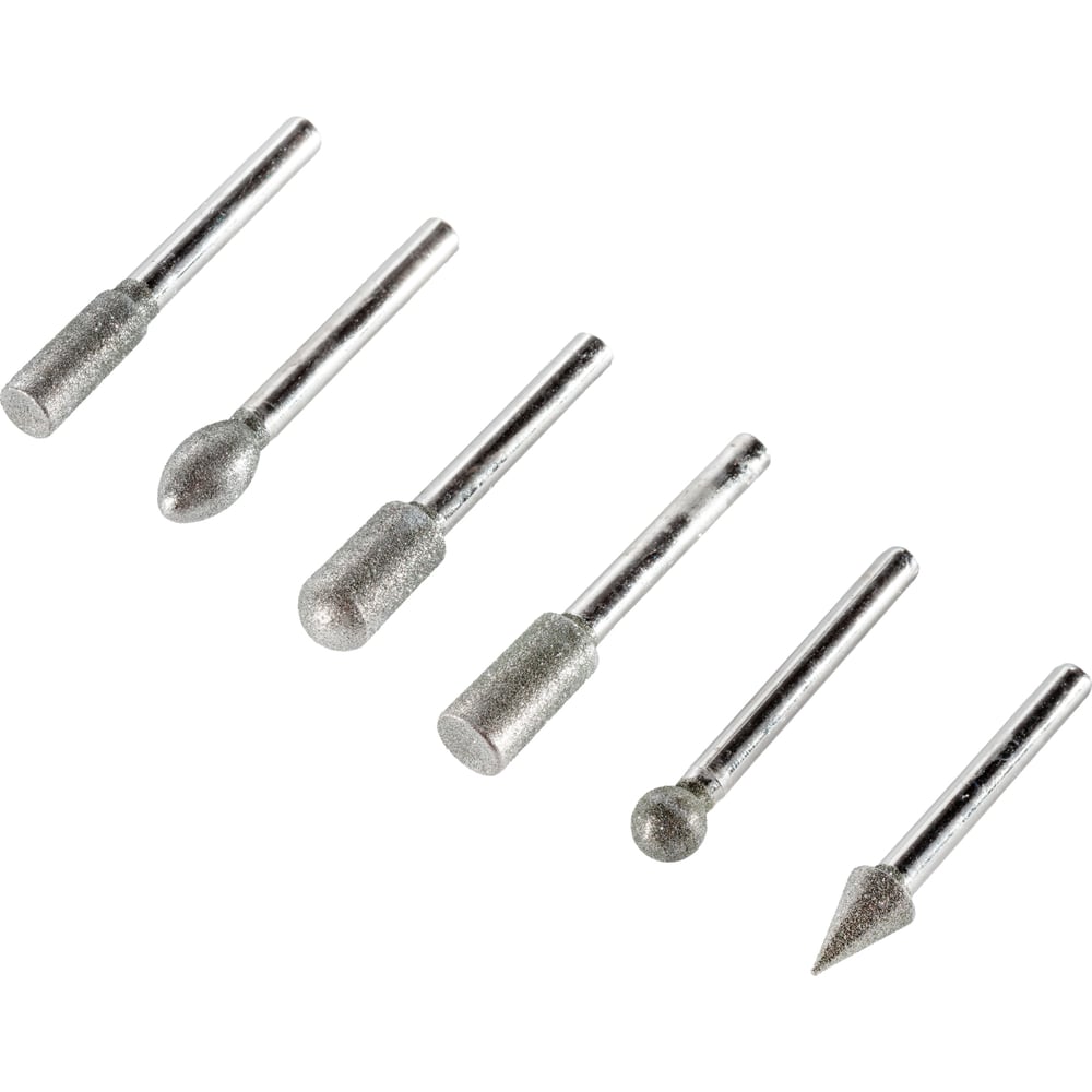 Изображение товара Набор шарошек алмазных Pobedit ø 6 мм L 60 мм 2160626