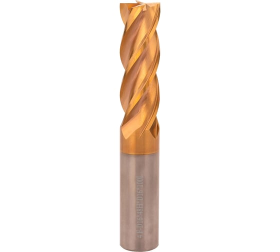 Изображение товара Фреза концевая твердосплавная 16x100/48 мм 4z P30 TiSiCrN S16 мм H-Tools 6804-160