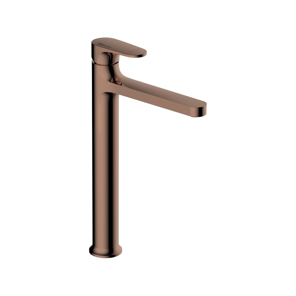 Изображение товара Современный однорычажный смеситель WasserKraft Asphe 7703H для умывальника розовое золото