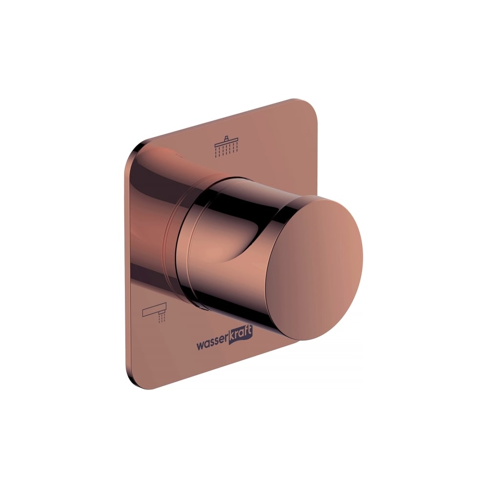 Изображение товара Переключатель WasserKraft A288 для ванны с душем, 3 режима, розовое золото