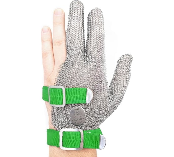 Изображение товара Трехпалая кольчужная перчатка с текстильным ремешком Certaflex TEXTA р. XS CT0003006XS