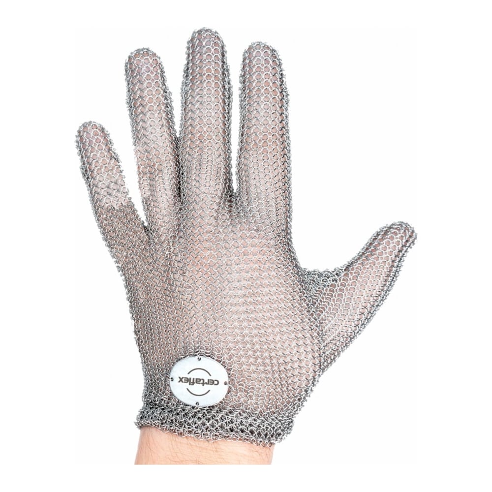 Изображение товара Кольчужная перчатка CERTAFLEX ELASTA L для защиты рук пружинная застежка