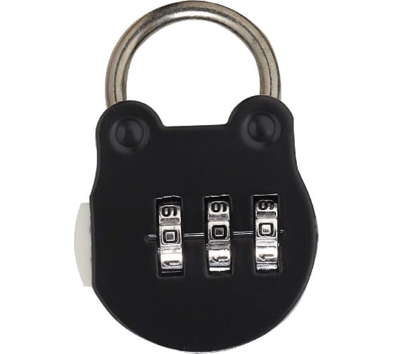 Изображение товара Навесной кодовый замок Smartbuy 3 цифры, шифр 0-0-0, горизонтальный SBT-LK-BAG3H