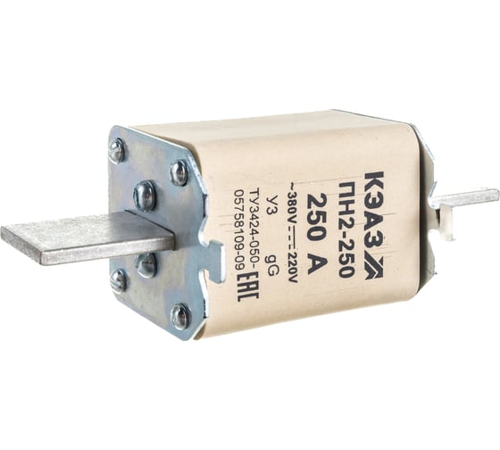 Изображение товара Плавкая вставка КЭАЗ ПН2-250-250А-У3-КЭАЗ 110883