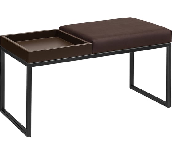 Изображение товара Банкетка GreenWeen ALBA BOX черная, Kashtan, BrownBox, 850x400x450 GW-ALBABOX-KASHBROWN-850B