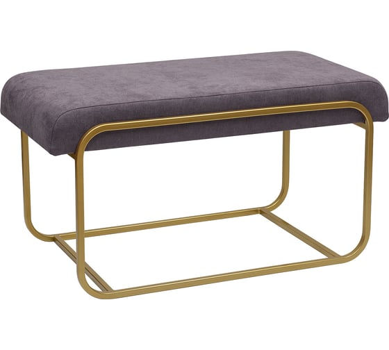 Изображение товара Банкетка GreenWeen SIENA MINI ANTRACITE золотая, 810x420x440 GW-SIENAMINI-ANTR-810G