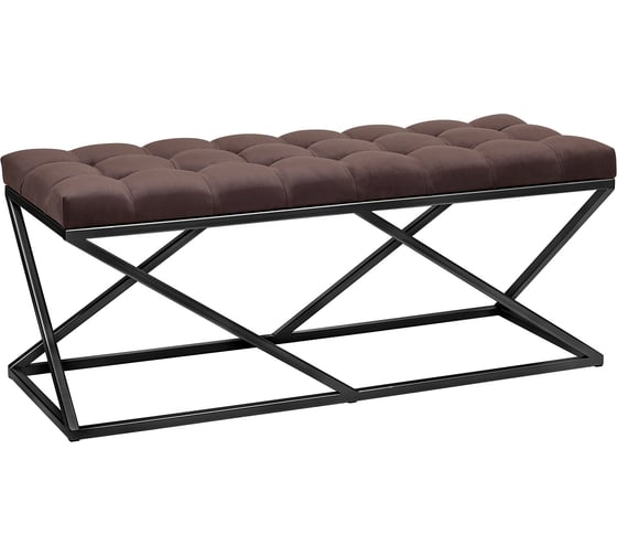 Изображение товара Банкетка GreenWeen ZUMA черная, Kashtan, каретная стежка, 1100x400x450 GW-ZUMA-KS-110B-K