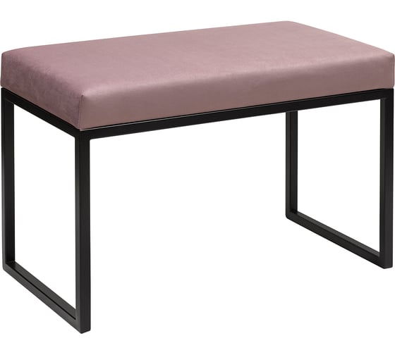 Изображение товара Банкетка GreenWeen ALBA SMART черная, Dusty Pink, 650x350x450 GW-ALBASMART-DP-650B
