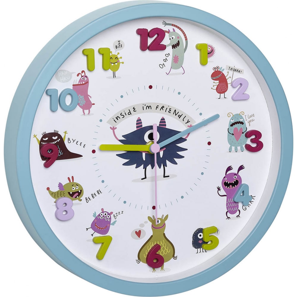 Детские настенные часы TFA детские смарт часы geozon active yellow pink g w03pnk