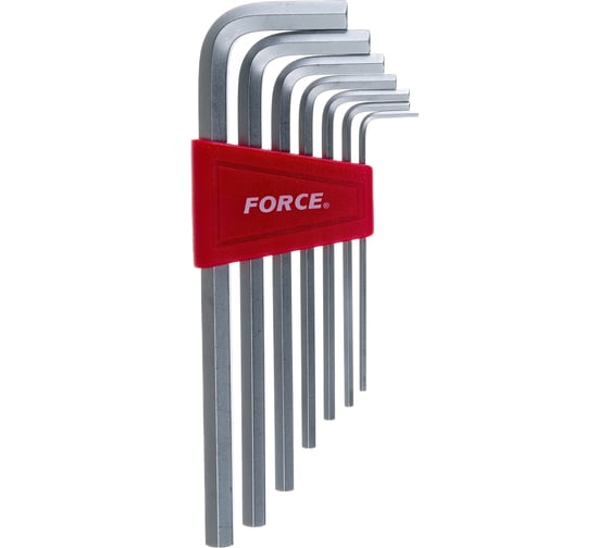 Изображение товара Набор дюймовых удлинненных Г-образных 7предметов шестигранников FORCE 5072LS