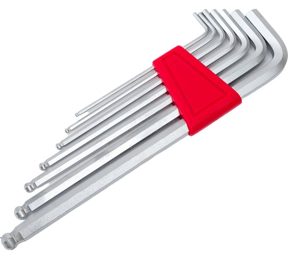 Изображение товара Набор длинных Г-образных шестигранников 7 предметов FORCE 5072XLB