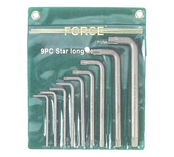 Изображение товара Набор ключей Torx с отверстием удлиненных FORCE 5099LT