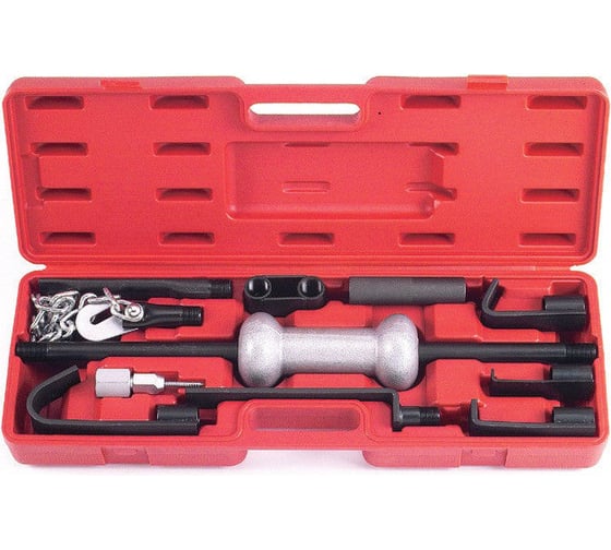 Изображение товара Обратный молоток с насадками для кузовных работ 9 предметов FORCE 665B