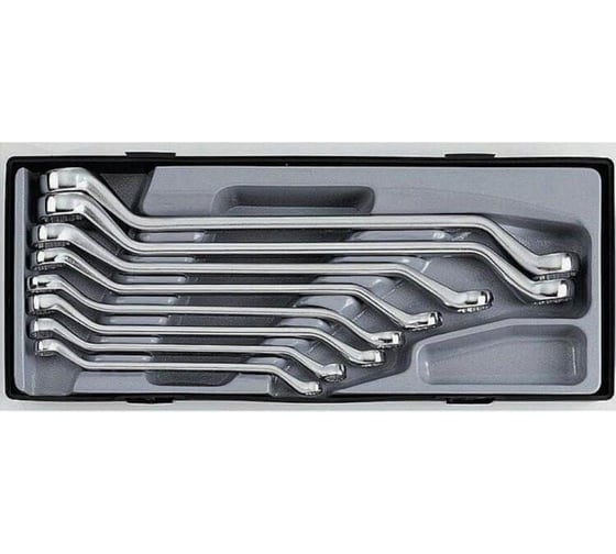 Изображение товара Набор накидных отогнутых на 45 градусов 12гр ключей 8х9-22х24 FORCE T5085