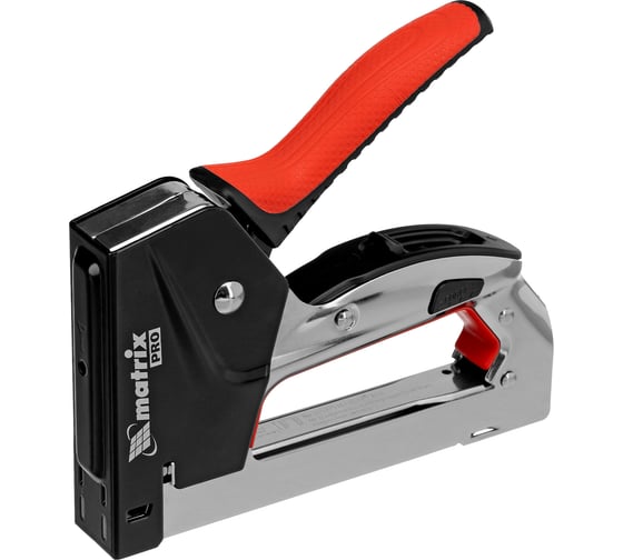 Изображение товара Мебельный стальной степлер MATRIX PRO быстрая загрузка тип скобы 53 4-14 мм 40917