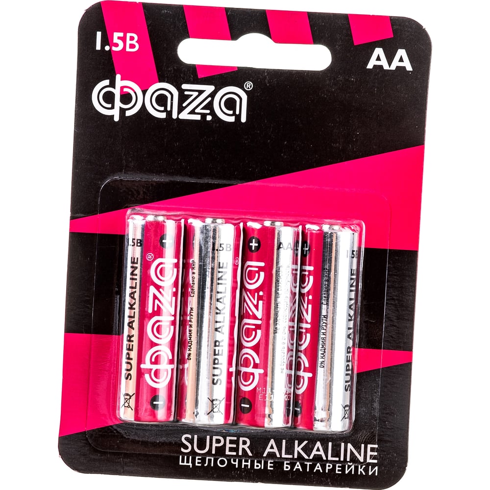 Алкалиновая батарейка ФАZА батарейка фаzа alkaline аа lr6a p40 40 шт