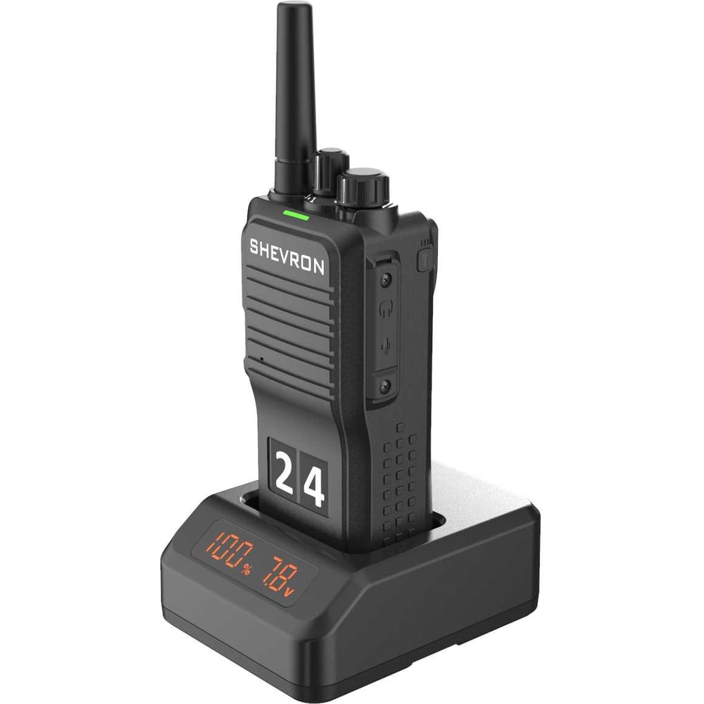 Изображение товара Профессиональная радиостанция Шеврон Т-24V3, влагозащита IPX6, 16 каналов
