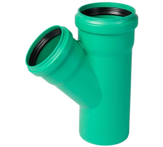 Изображение товара Тройник ливневой канализации Ostendorf 125/110, 45 градусов 772340