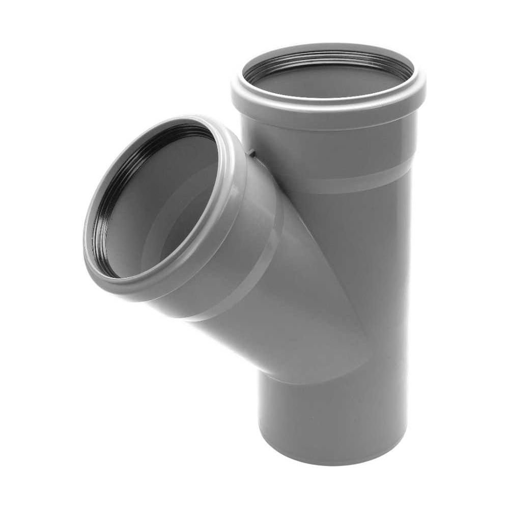 Изображение товара Канализационный тройник Ostendorf 45 градусов 125х125 мм для внутренней канализации