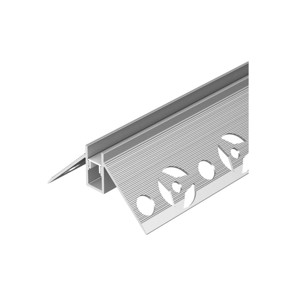 Изображение товара Алюминиевый профиль для плитки Arlight DECORE-S6-EXT-COMFORT-2000 ANOD серебро 2000 мм