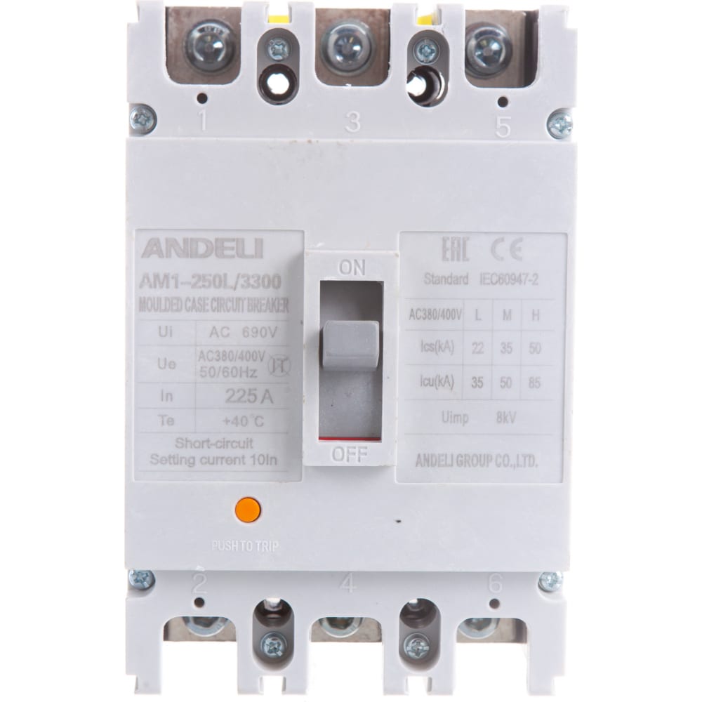 Автоматический выключатель ANDELI - ADL06-035