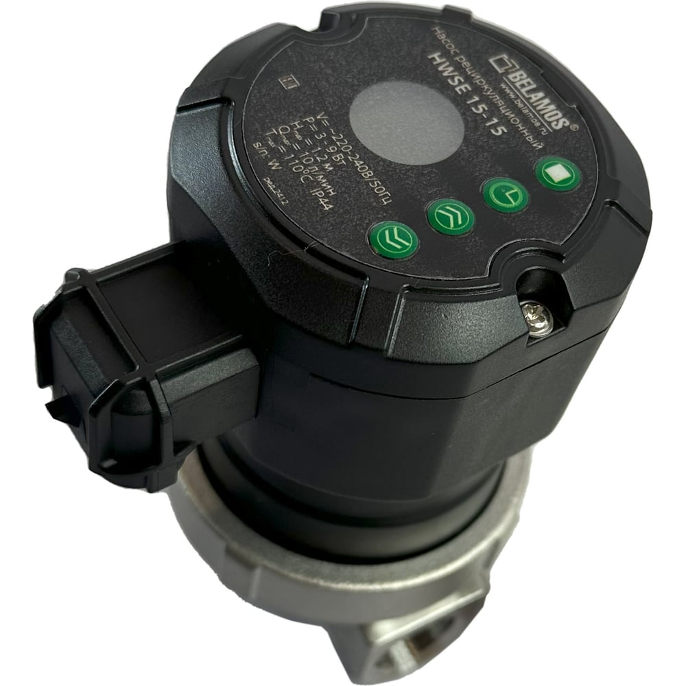 Изображение товара Циркуляционный насос Беламос HWSE 15-15 для отопления и ГВС, нержавеющая сталь, IP44