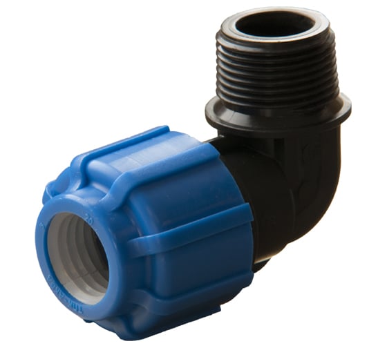 Изображение товара Отвод с наружной резьбой Политэк тпк-аква 63x2 50016302