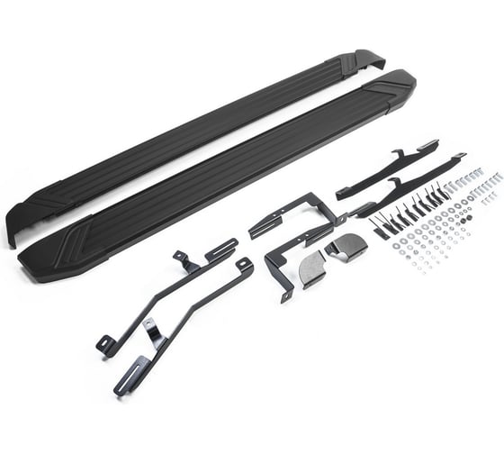 Изображение товара Пороги "Silver" Rival для Kia Sorento II рестайлинг 2012-2020, 173 см, 2 шт., алюминий, F173AL.2305.2