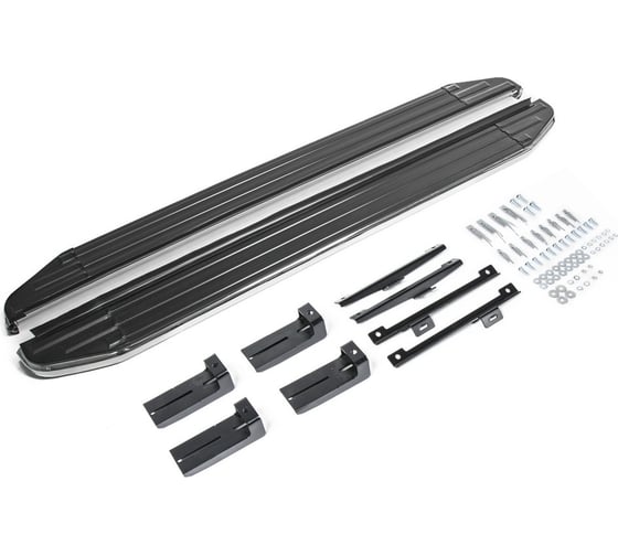 Изображение товара Пороги "Premium" Rival для Volkswagen Tiguan II 2016-2020 2020-н.в., 173 см, 2 шт., алюминий, A173ALP.5802.4