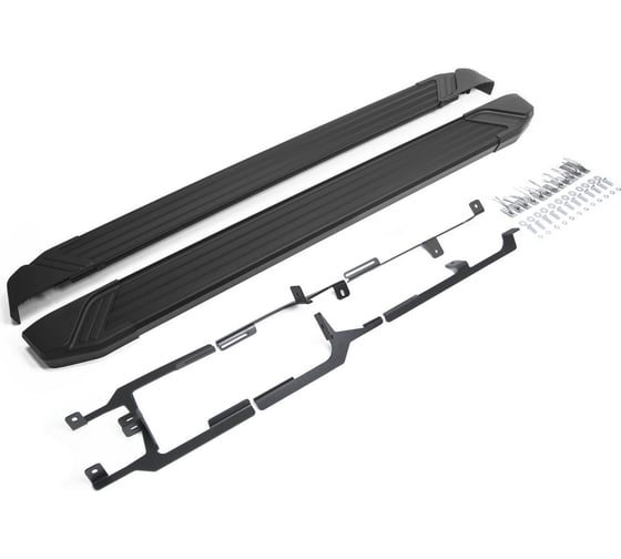 Изображение товара Алюминиевые порог Rival Silver для Volkswagen Touareg II, 2 шт., F193AL.5801.3