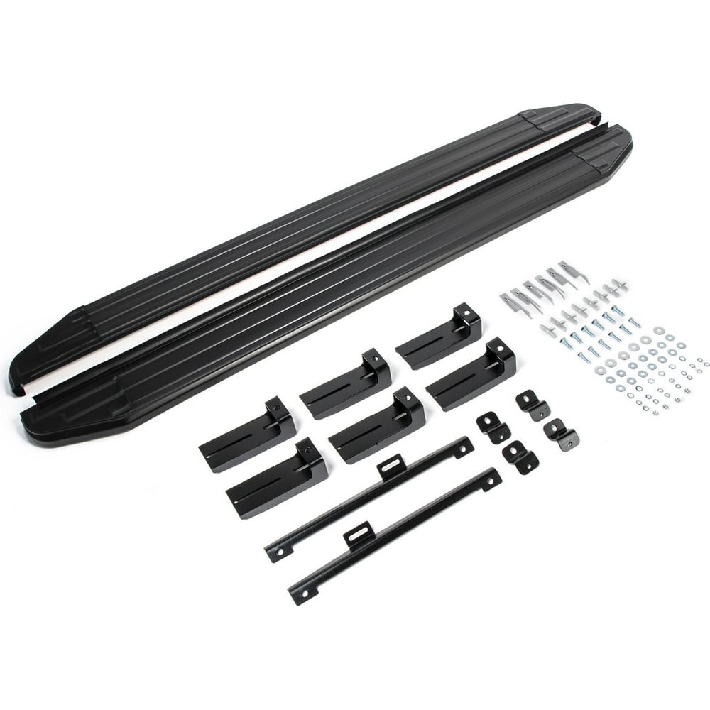 Изображение товара Алюминиевые пороги Rival Premium-Black для Skoda Kodiaq II 2017 2 шт.