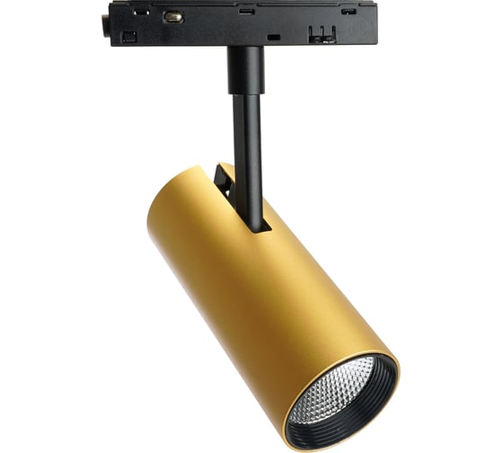 Изображение товара Трековый магнитный светильник FERON светодиодный mgn303 низковольтный 10w, 900 lm, 4000к, 35 градусов, золото, 48718