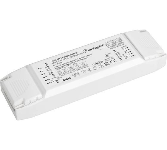 Изображение товара Блок питания Arlight ARJ-SP-60-PFC-1-10V-DALI2-PD 1шт 033730
