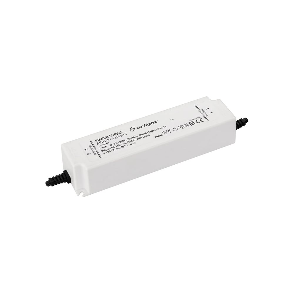Изображение товара Блок питания Arlight ARPJ-KE421400A 60 Вт IP 65 для светодиодов