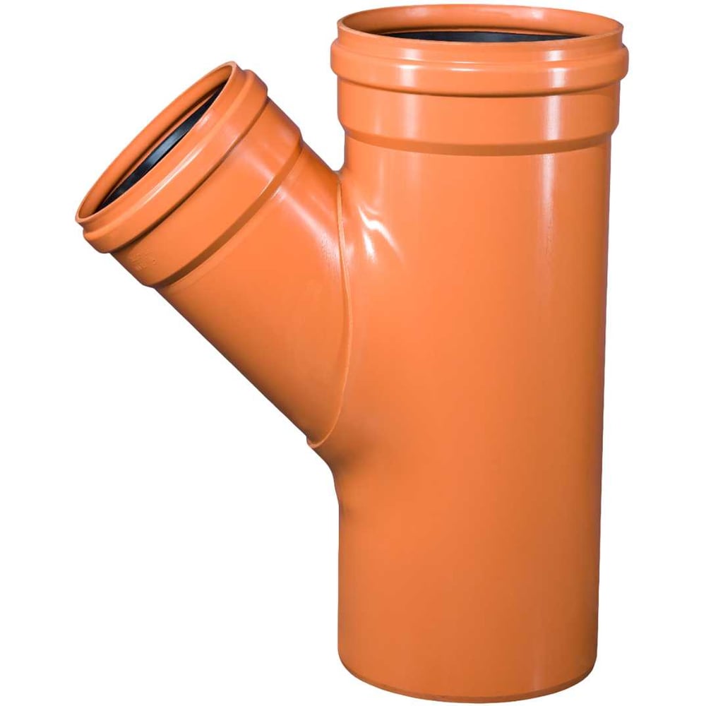 Изображение товара Тройник наружной канализации 45 градусов Ostendorf 400х315 гофрированный ПВХ